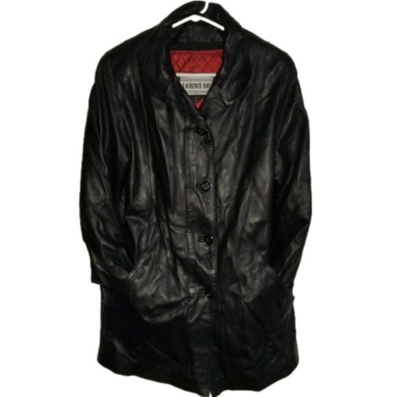 Laurence Roy Other - Laurence Roy Lamb Skin Brown Leather Button Up Jacket Size M